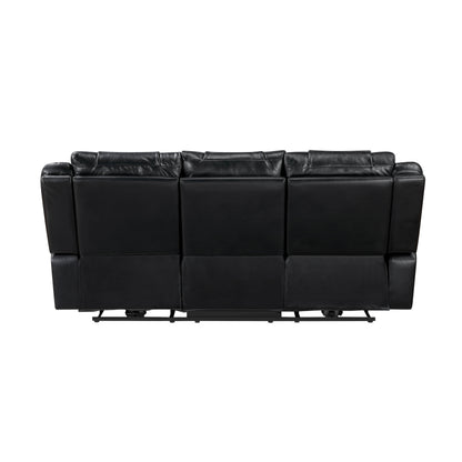 Huron Black Power Double Reclining Living Room Set from Homelegance - Luna Furniture
