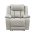 8457GRY-1PW Power Reclining Chair with LED and Charging Ports - 8457GRY-1PW