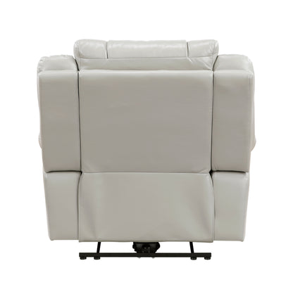 8457GRY-1PW Power Reclining Chair with LED and Charging Ports - 8457GRY-1PW
