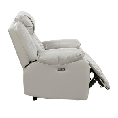 8457GRY-1PW Power Reclining Chair with LED and Charging Ports - 8457GRY-1PW