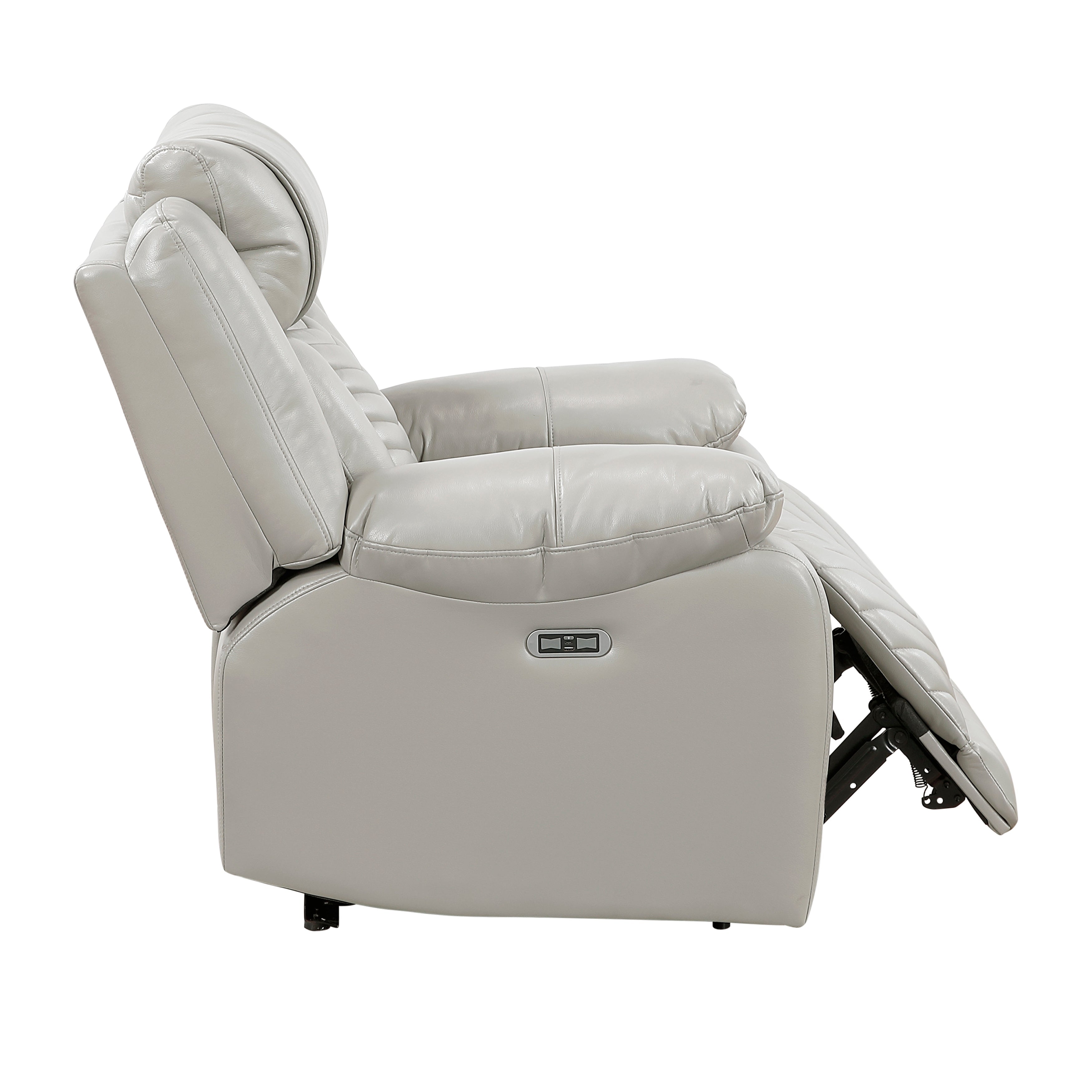 Huron Gray Power Double Reclining Living Room Set from Homelegance - Luna Furniture