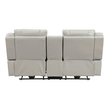 Huron Gray Power Double Reclining Living Room Set from Homelegance - Luna Furniture