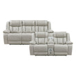 8457GRY*2PW 2pc Set: Sofa, Love (Power) - 8457GRY*2PW