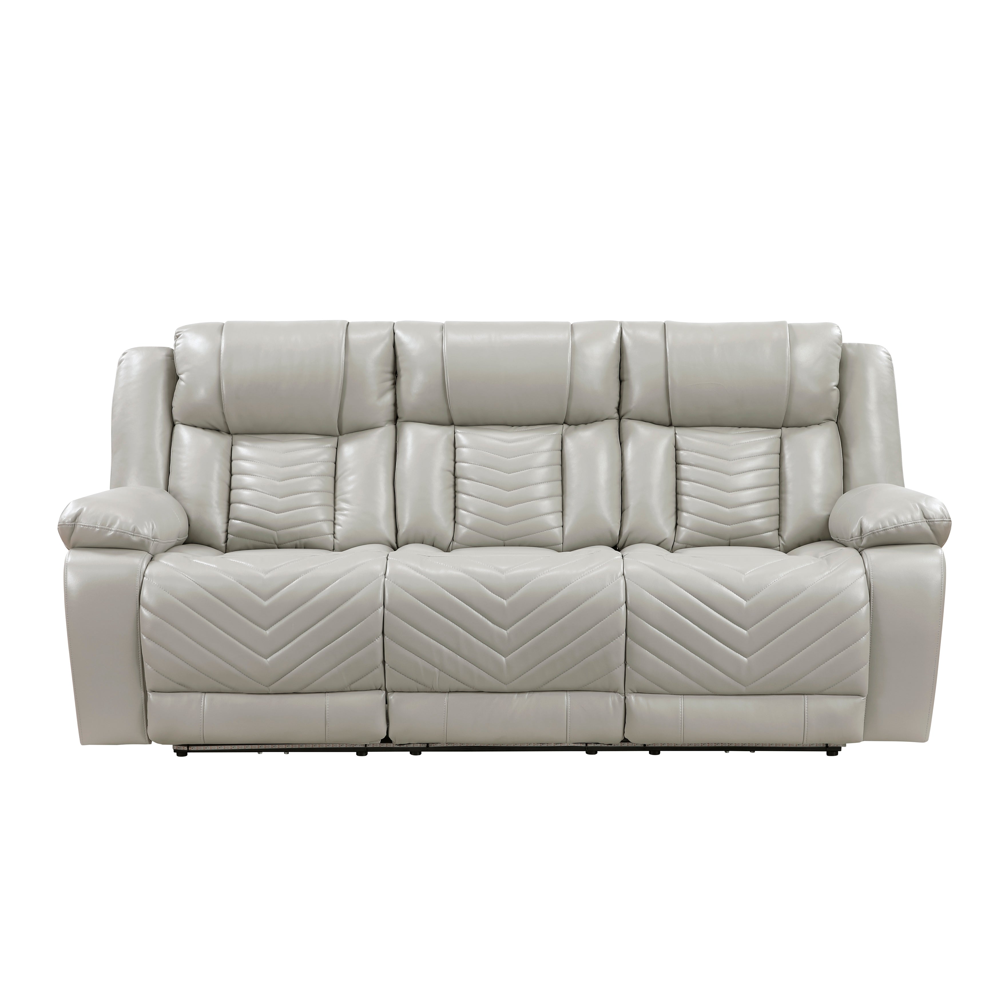 8457GRY*2PW 2pc Set: Sofa, Love (Power) - 8457GRY*2PW