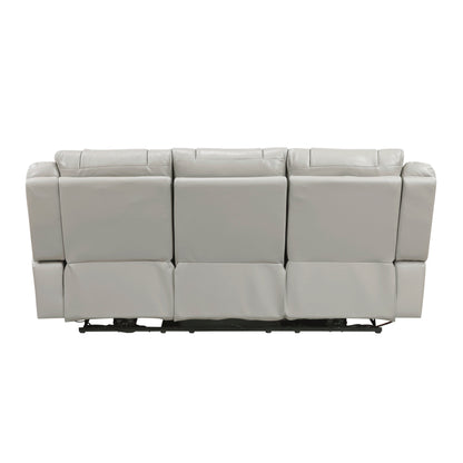 Huron Gray Power Double Reclining Living Room Set from Homelegance - Luna Furniture