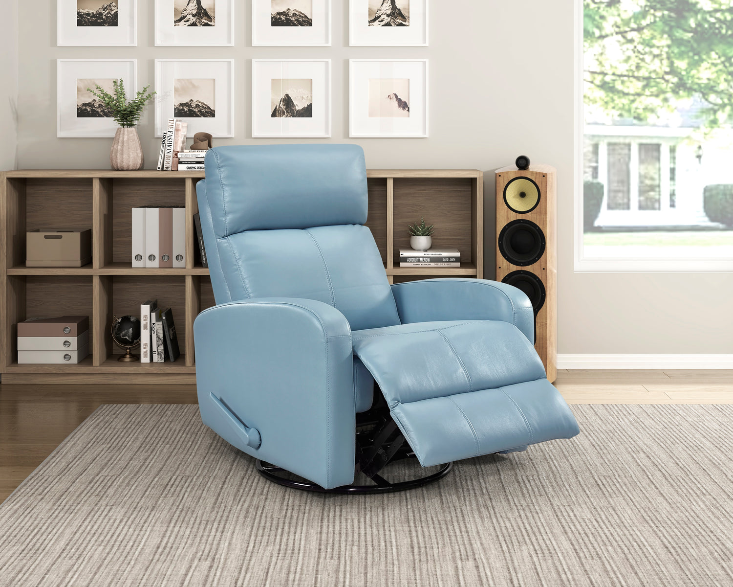8458BUE-1SW Swivel Glider Reclining Chair - 8458BUE-1SW