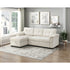 Elara Beige 2-Piece Reversible Sectional with Hidden Storage and Pull-out Bed from Homelegance - Luna Furniture