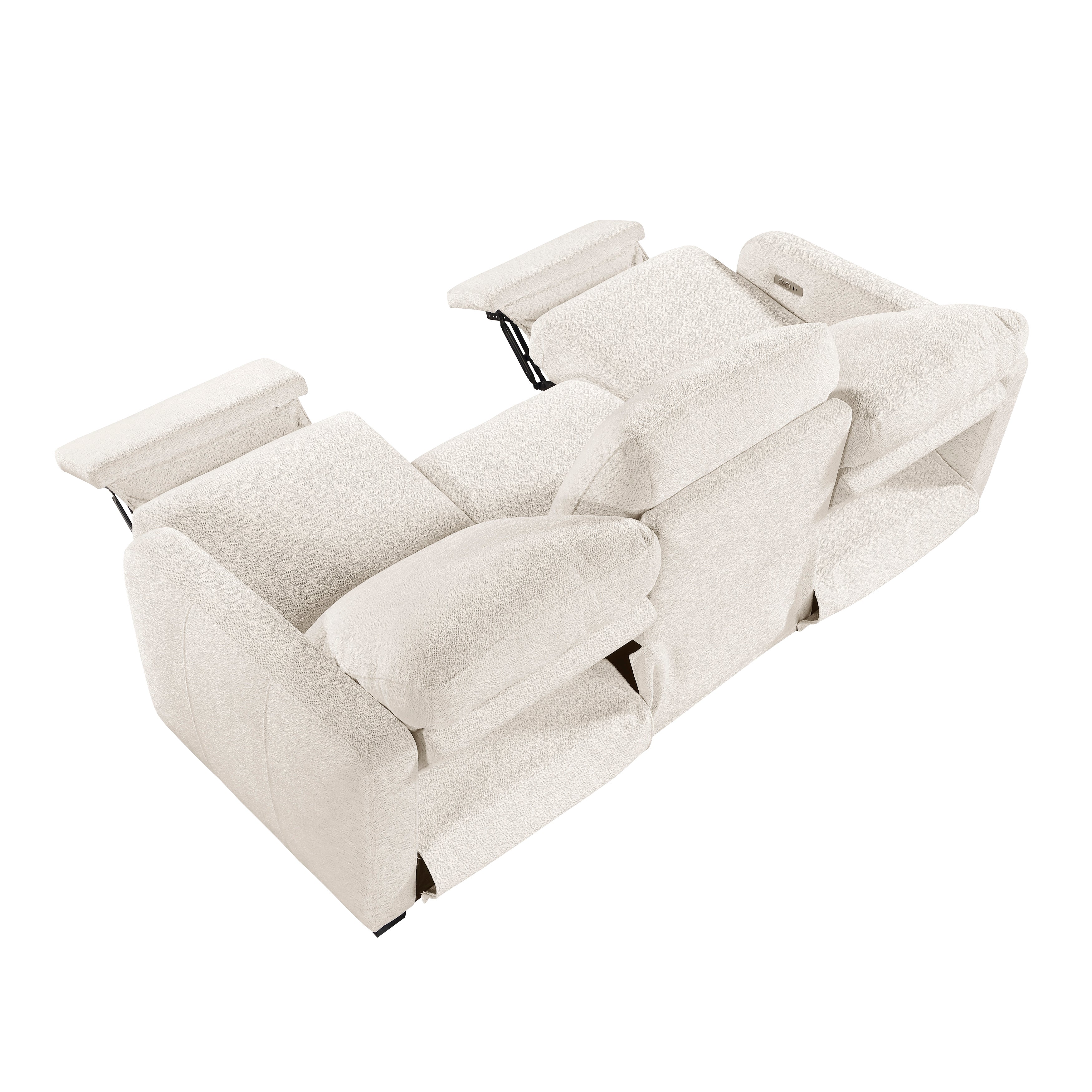 8479BEG*2PW 2pc Set: Sofa, Love (Power) - 8479BEG*2PW