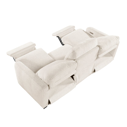 8479BEG*2PW 2pc Set: Sofa, Love (Power) - 8479BEG*2PW