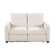 8479BEG-2PW Power Double Reclining Love Seat with USB Charging Ports - 8479BEG-2PW