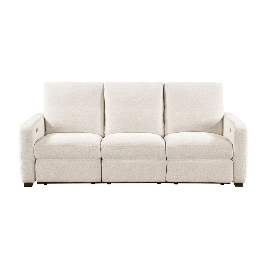 8479BEG-3PW Power Double Reclining Sofa with USB Charging Ports - 8479BEG-3PW