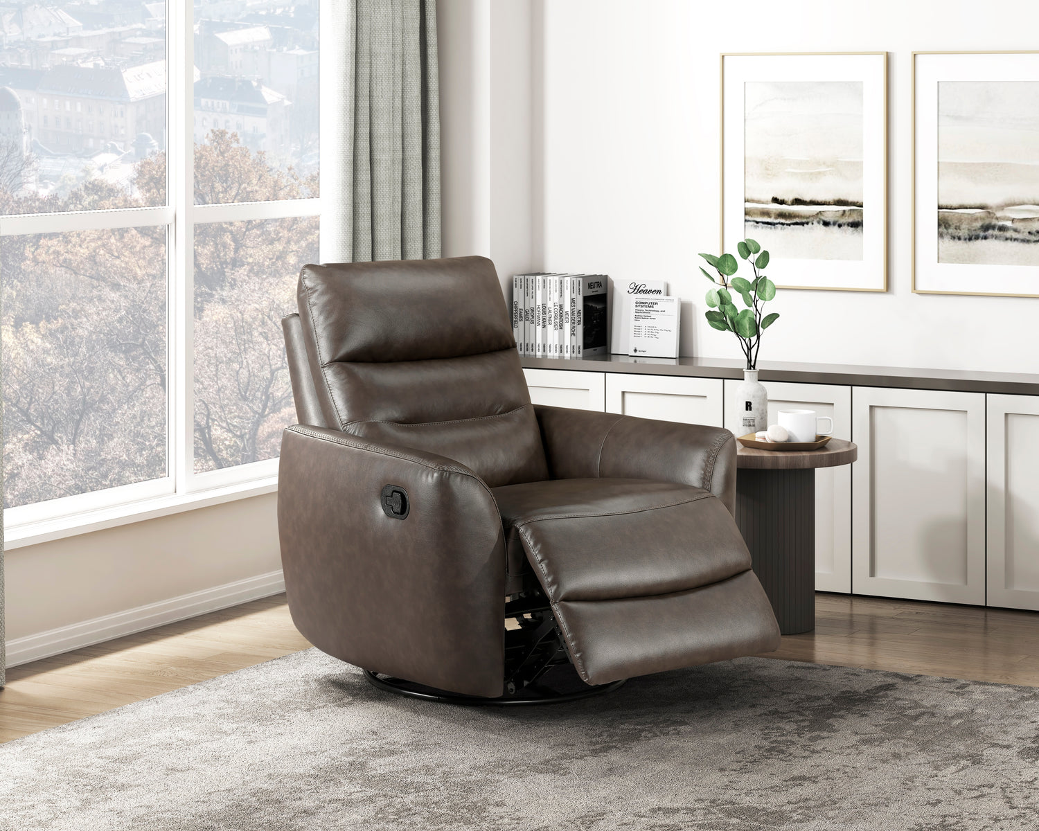 8488DB-1 Swivel Glider Reclining Chair - 8488DB-1