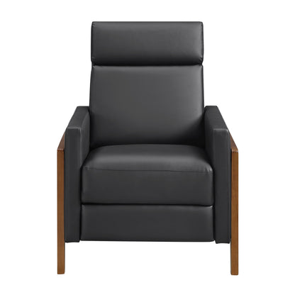8489BLK-1PB Push Back Reclining Chair - 8489BLK-1PB