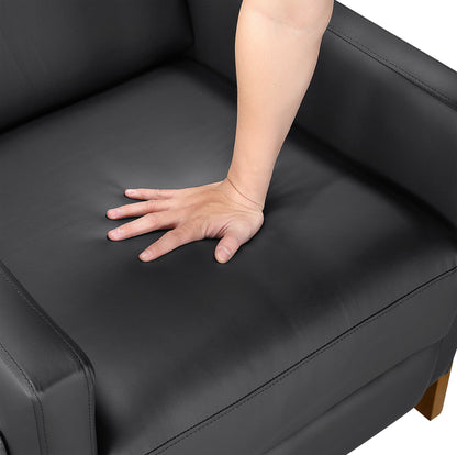 8489BLK-1PB Push Back Reclining Chair - 8489BLK-1PB
