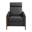 8489BLK-1PB Push Back Reclining Chair - 8489BLK-1PB