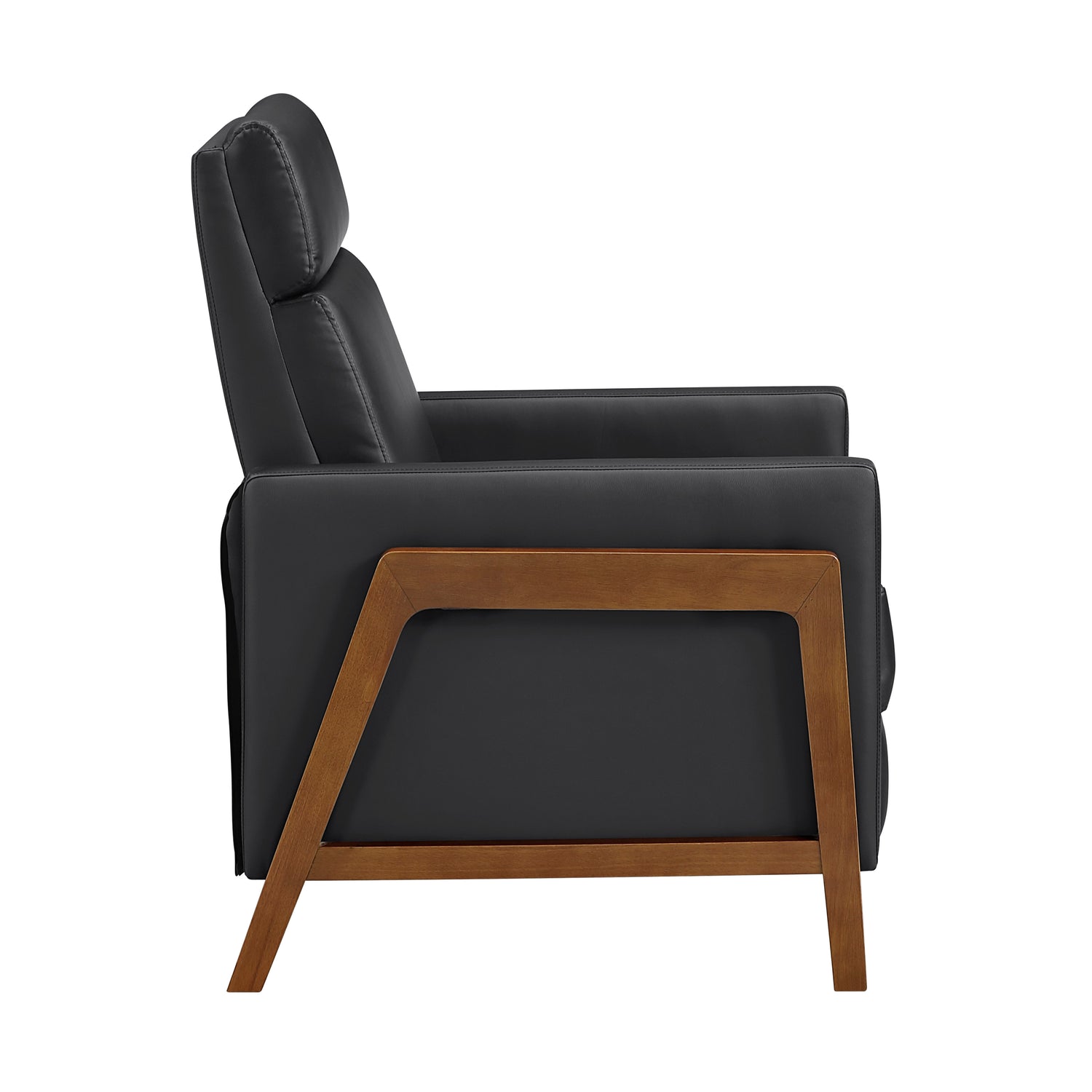 8489BLK-1PB Push Back Reclining Chair - 8489BLK-1PB