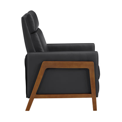8489BLK-1PB Push Back Reclining Chair - 8489BLK-1PB