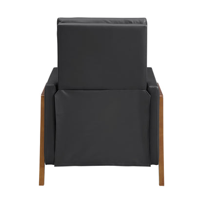 8489BLK-1PB Push Back Reclining Chair - 8489BLK-1PB