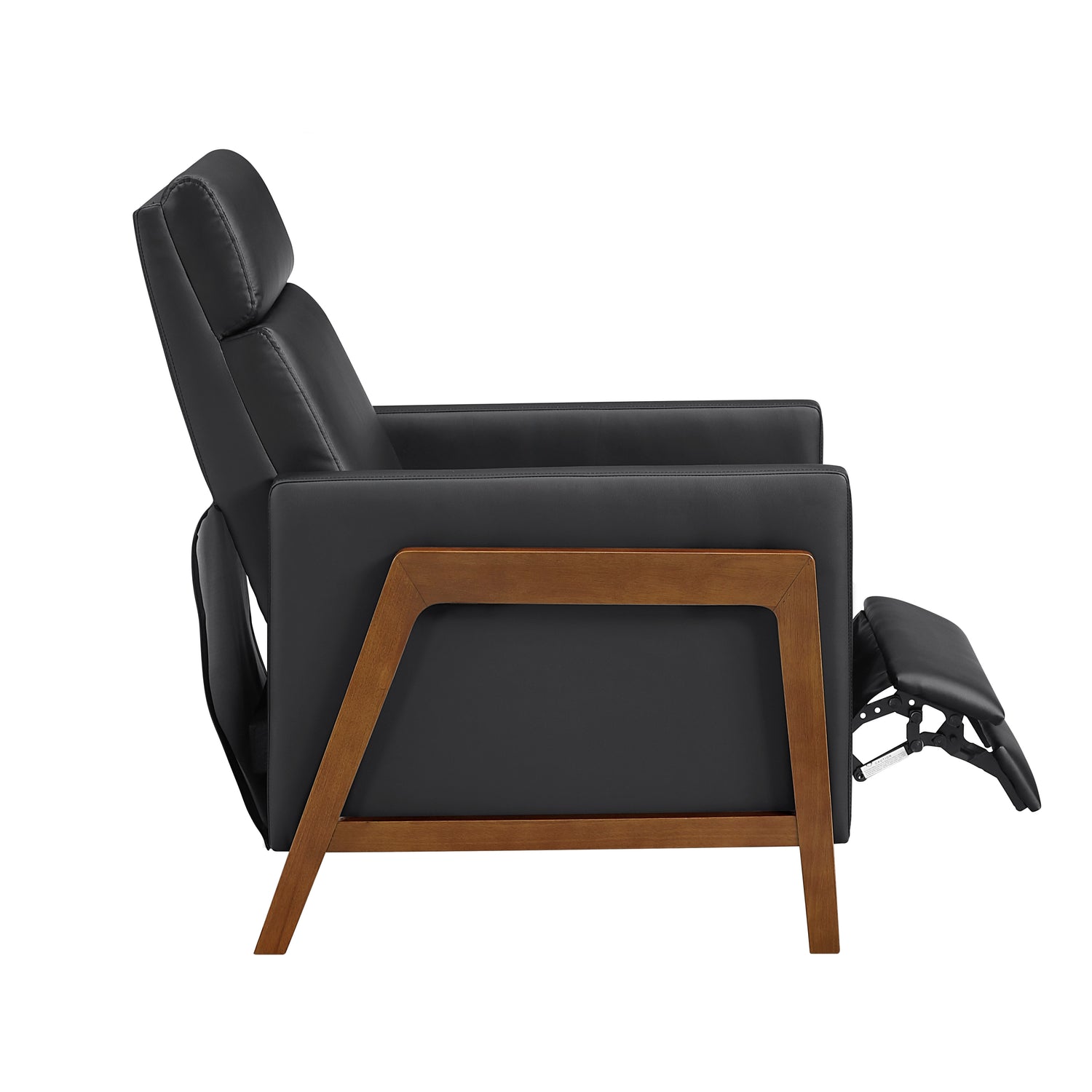 8489BLK-1PB Push Back Reclining Chair - 8489BLK-1PB