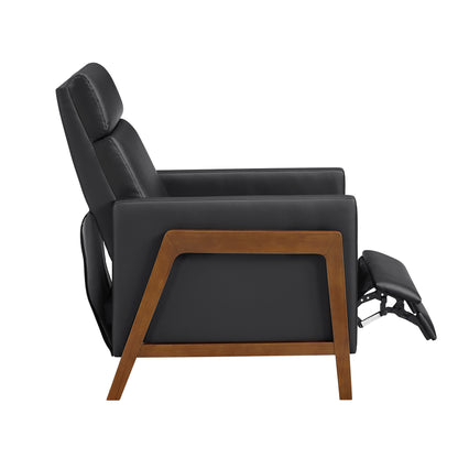 8489BLK-1PB Push Back Reclining Chair - 8489BLK-1PB