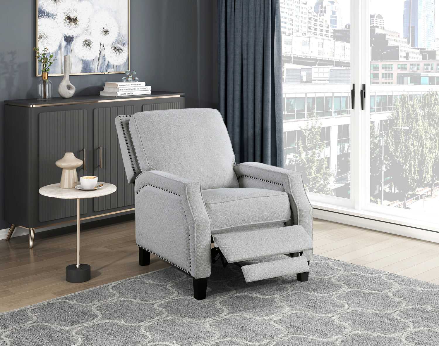 8504FGY-1 Push Back Reclining Chair - 8504FGY-1