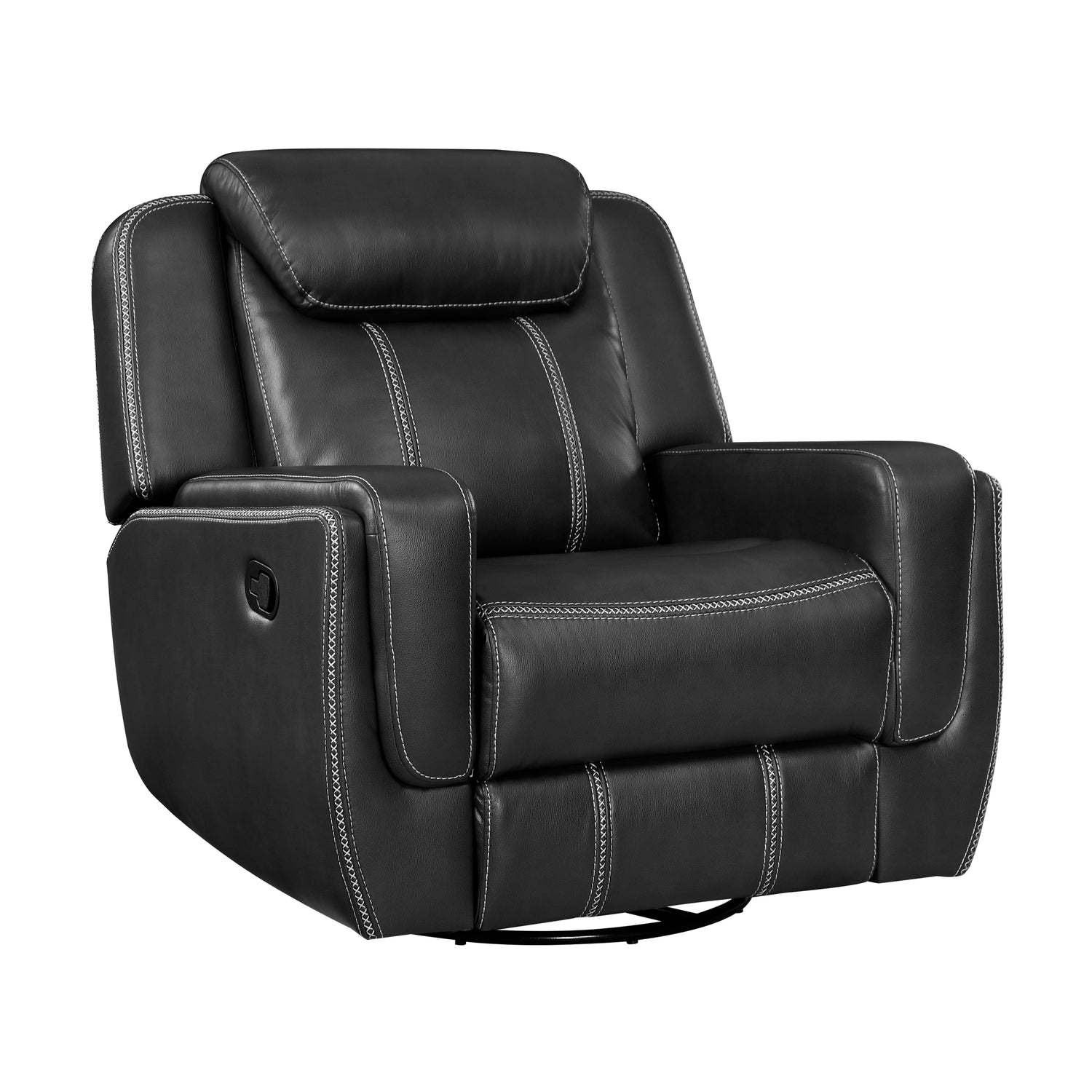 8516BK-1 Swivel Glider Reclining Chair - 8516BK-1