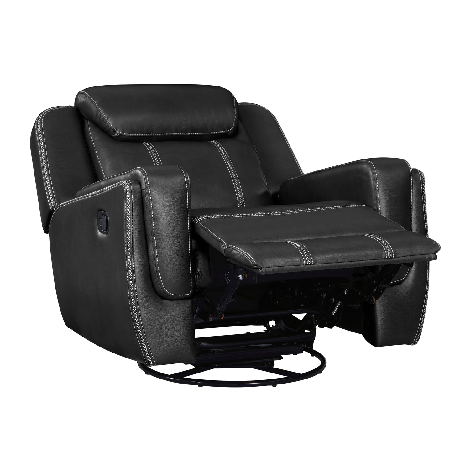 8516BK-1 Swivel Glider Reclining Chair - 8516BK-1
