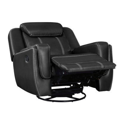 Littleton Black Double Reclining Living Room Set from Homelegance - Luna Furniture
