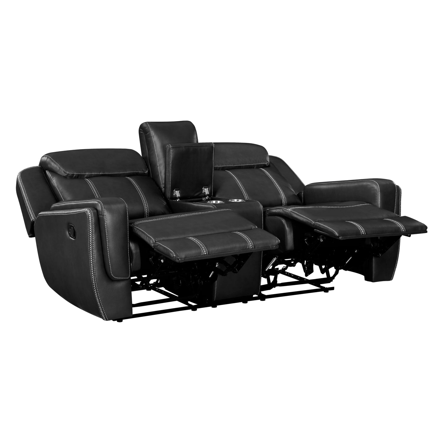 8516BK*2 2pc Set: Sofa, Love - 8516BK*2
