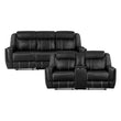 8516BK*2 2pc Set: Sofa, Love - 8516BK*2