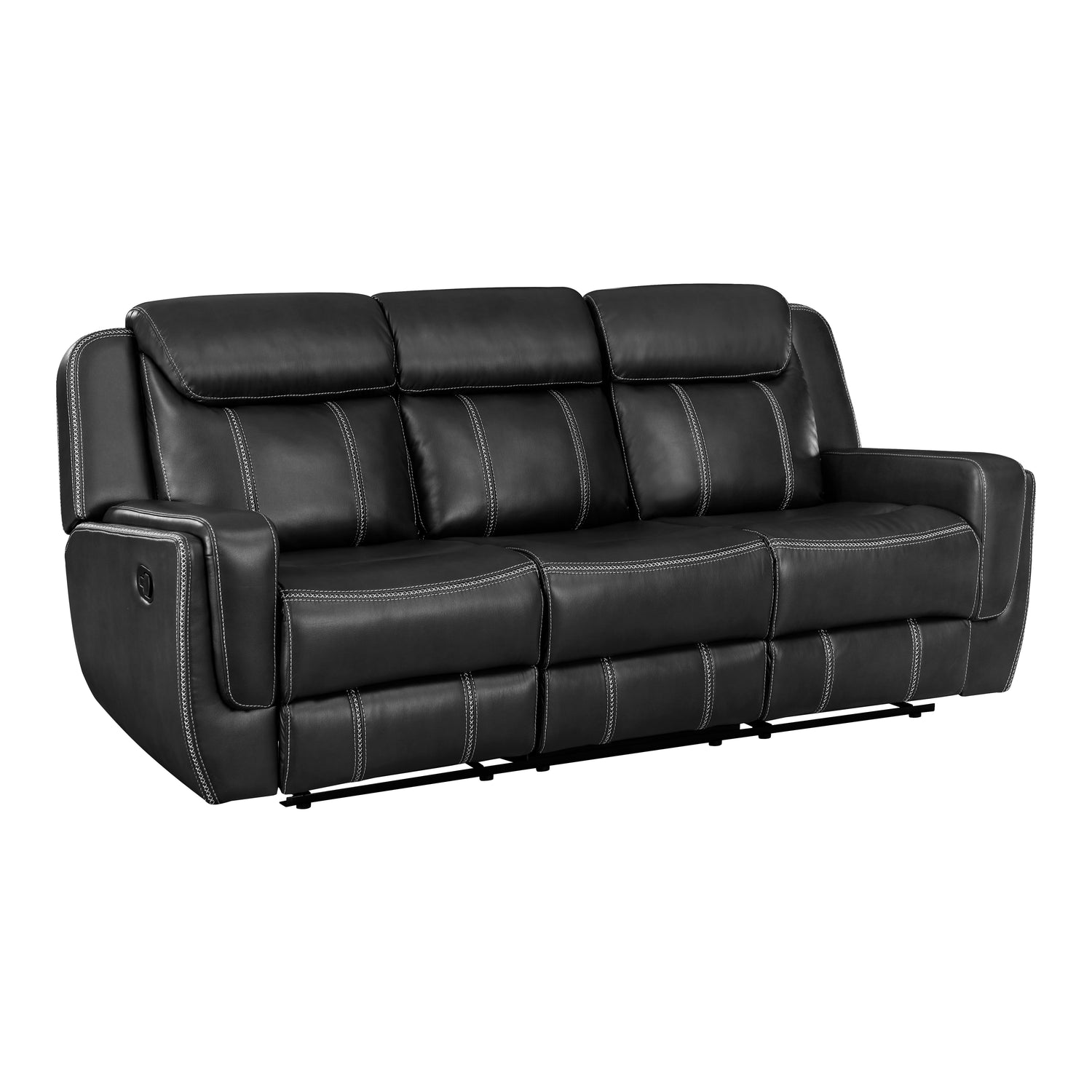 8516BK*2 2pc Set: Sofa, Love - 8516BK*2
