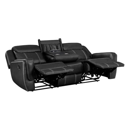 Littleton Black Double Reclining Living Room Set from Homelegance - Luna Furniture