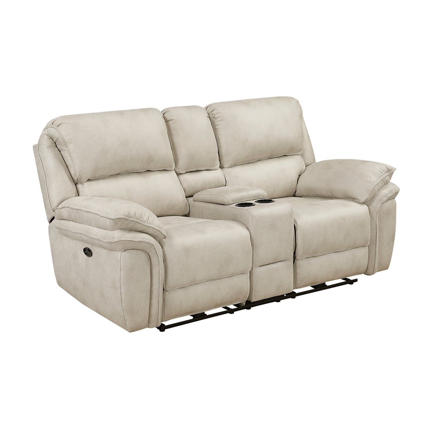 8517PWT-2PW Power Double Reclining Love Seat with Center Console - 8517PWT-2PW