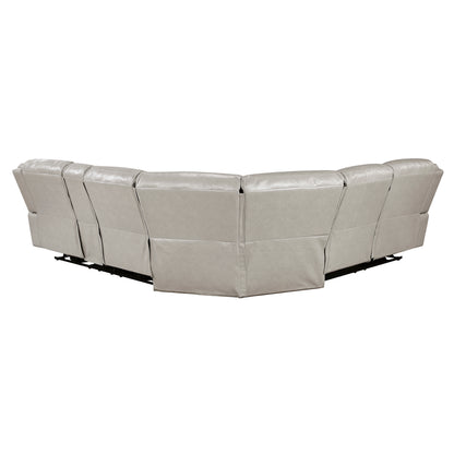 8528TP*SCPW (3)3-Piece Power Reclining Sectional with Right Console - 8528TP*SCPW