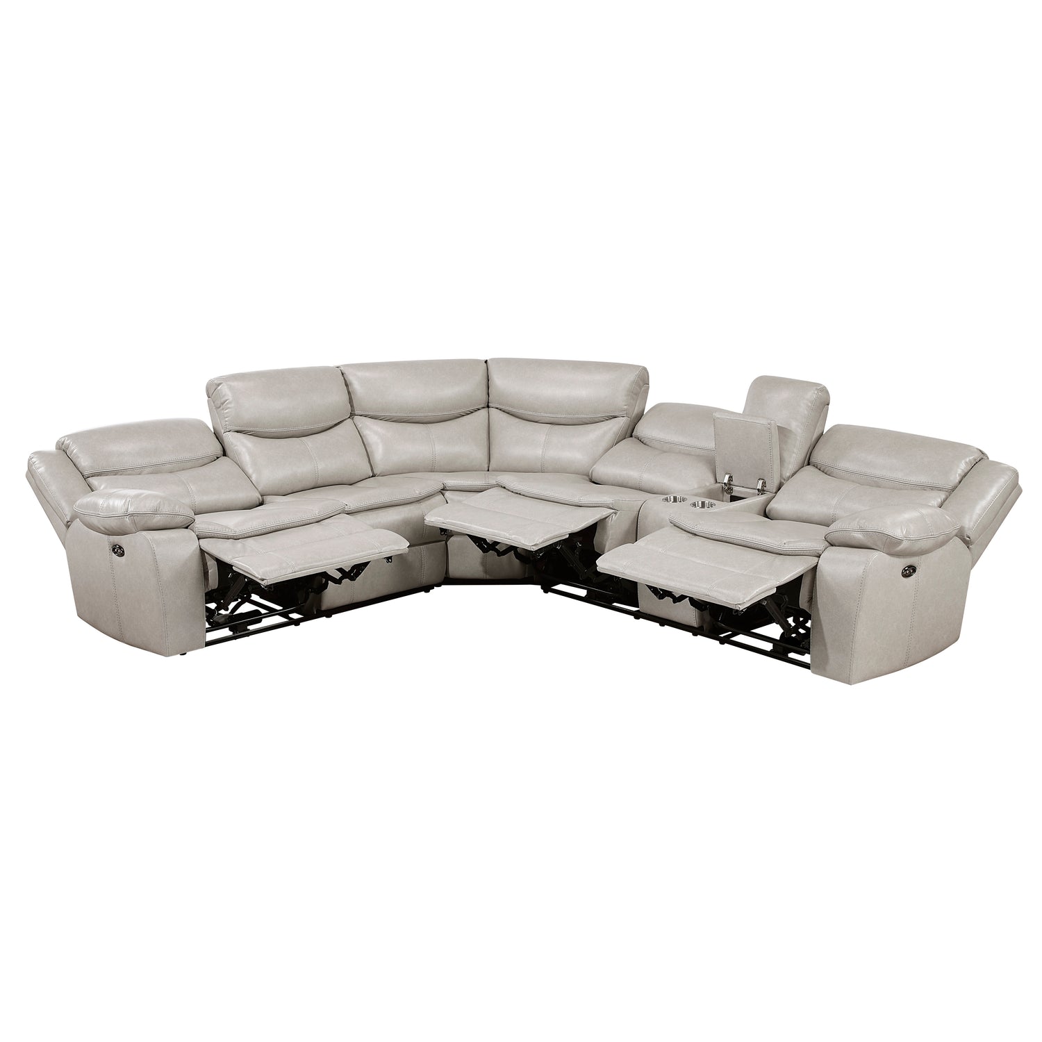 8528TP*SCPW (3)3-Piece Power Reclining Sectional with Right Console - 8528TP*SCPW