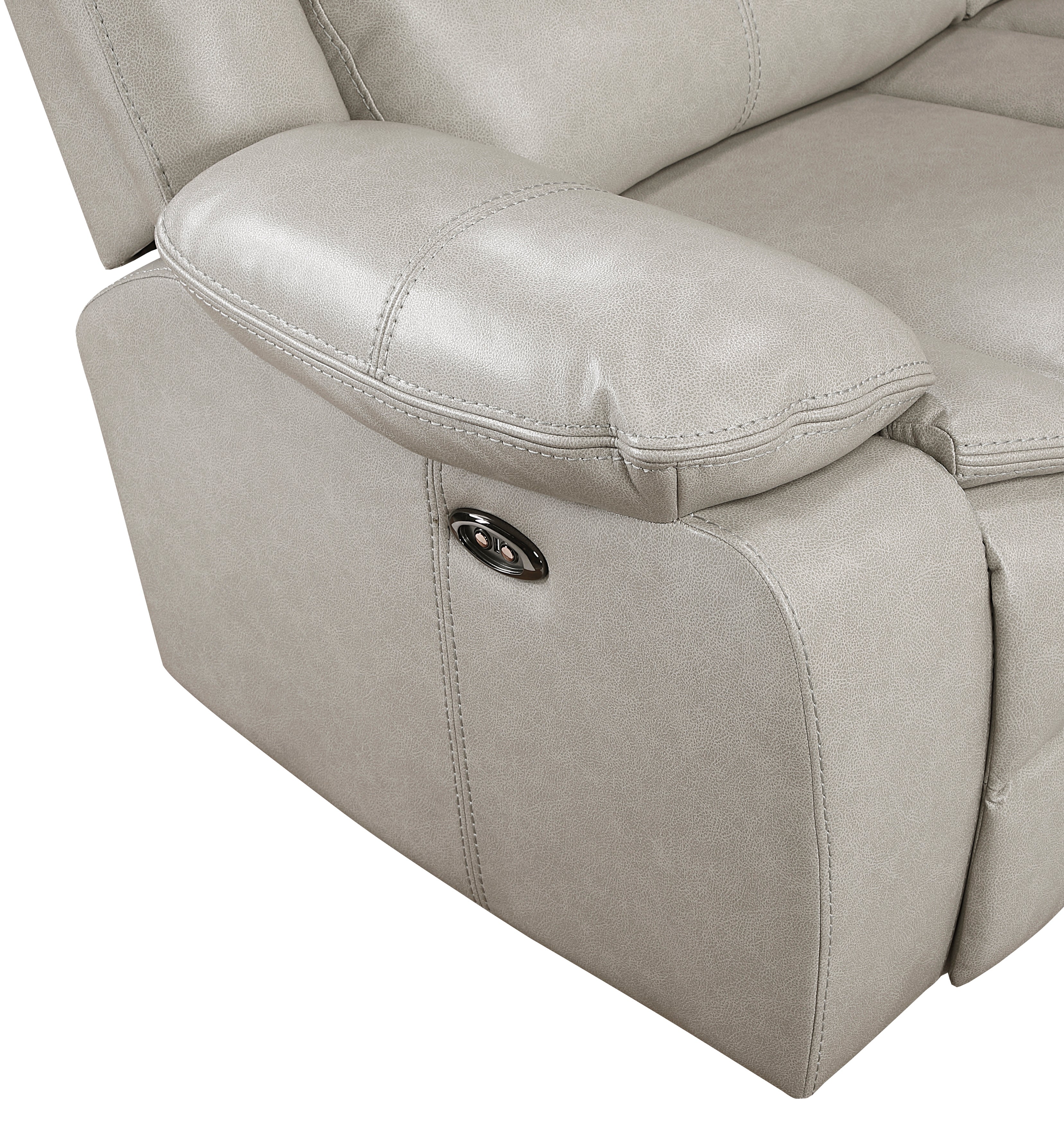 8528TP*SCPW (3)3-Piece Power Reclining Sectional with Right Console - 8528TP*SCPW