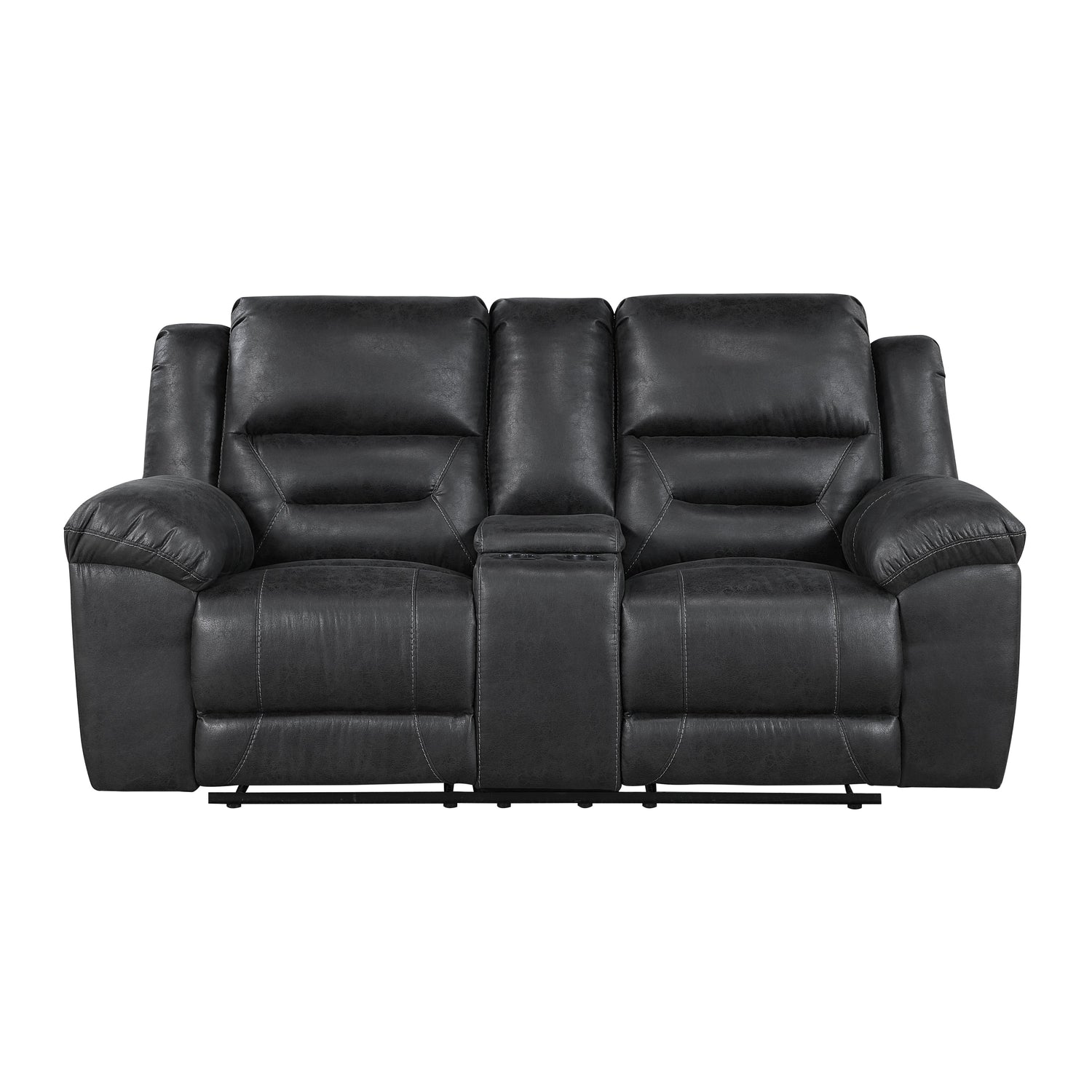 Hazen Black Reclining Living Room Set from Homelegance - Luna Furniture
