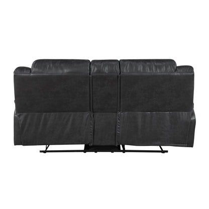Hazen Black Reclining Living Room Set from Homelegance - Luna Furniture