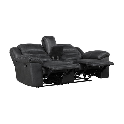 Hazen Black Reclining Living Room Set from Homelegance - Luna Furniture