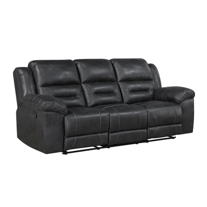 Hazen Black Reclining Living Room Set from Homelegance - Luna Furniture