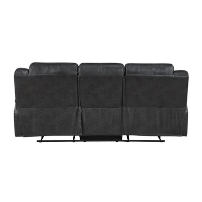 Hazen Black Reclining Living Room Set from Homelegance - Luna Furniture