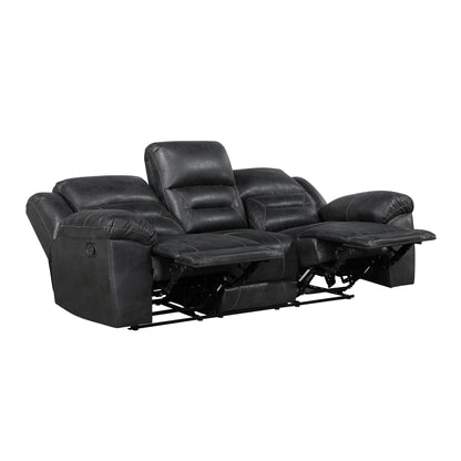 8538BK-3 Double Reclining Sofa - 8538BK-3