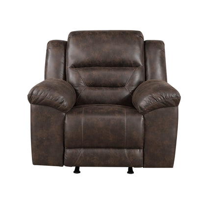 Hazen Dark Brown Reclining Living Room Set from Homelegance - Luna Furniture