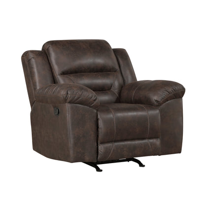 Hazen Dark Brown Reclining Living Room Set from Homelegance - Luna Furniture