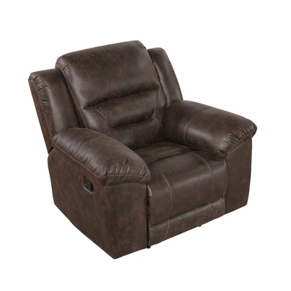 Hazen Dark Brown Reclining Living Room Set from Homelegance - Luna Furniture