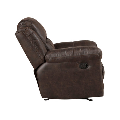Hazen Dark Brown Reclining Living Room Set from Homelegance - Luna Furniture