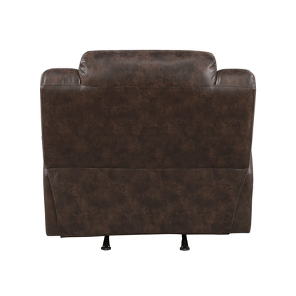 Hazen Dark Brown Reclining Living Room Set from Homelegance - Luna Furniture