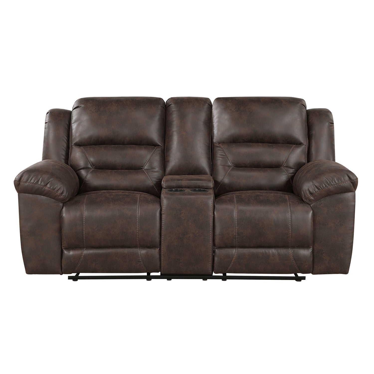 Hazen Dark Brown Reclining Living Room Set from Homelegance - Luna Furniture