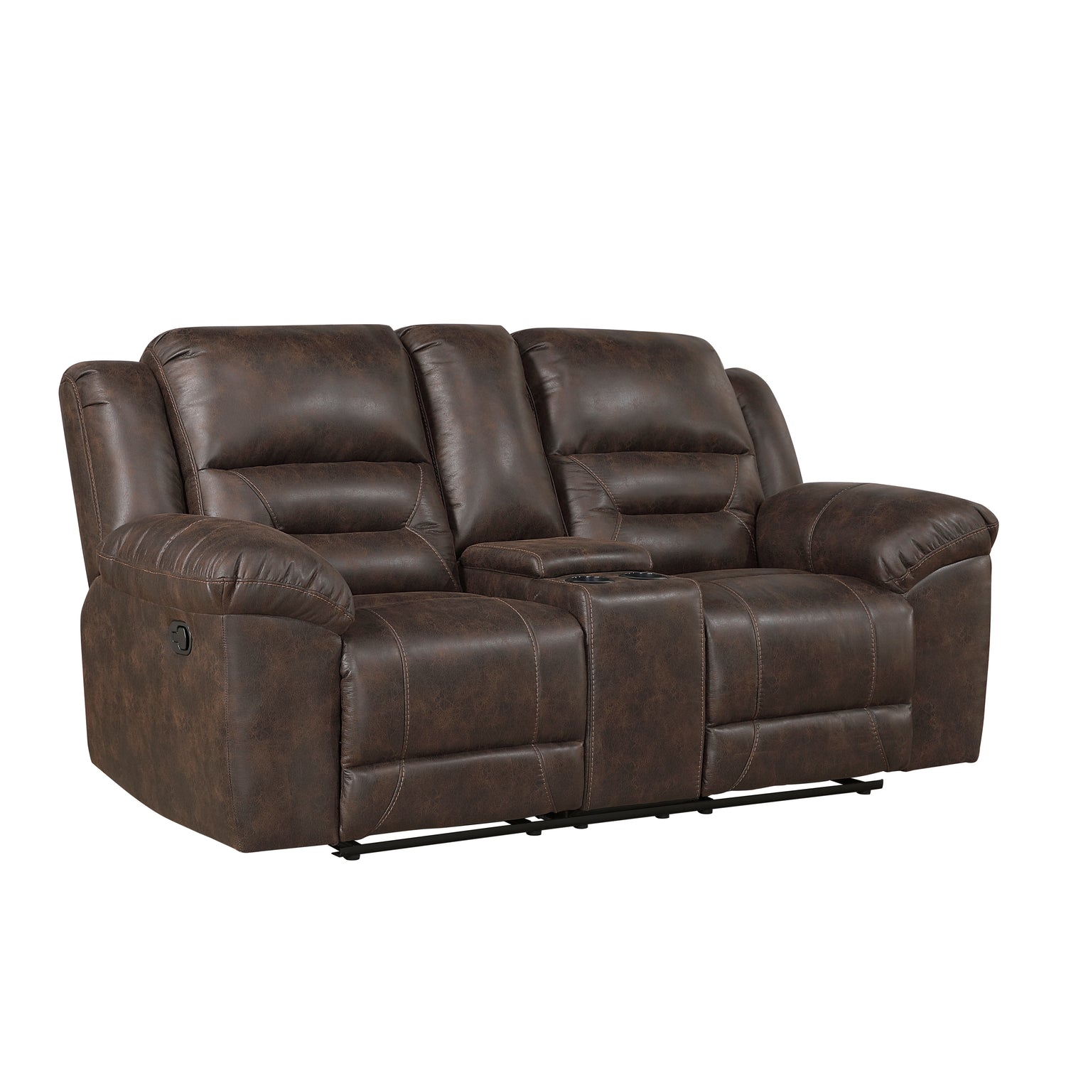 8538DB-2 Double Reclining Love Seat with Center Console - 8538DB-2