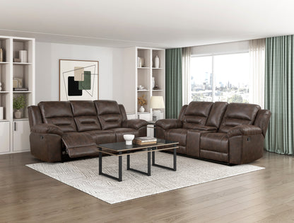 8538DB-2 Double Reclining Love Seat with Center Console - 8538DB-2